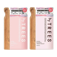【送料無料】 バイツリーズ さらグロッシー シャンプー トリートメント 詰替えセット 各400mL byTREES ヘアケア うるおい 補修成分 うねり 地肌 髪