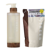 【送料無料】バイツリーズ うるモイストシャンプー 450mL & 詰め替え 400mL セット byTREES ヘアケア うるおい 潤い ダメージ補修 キューティクル保護 ボタニカル 保水 ヒートリペア 地肌ケア 保湿 詰替