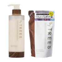 【送料無料】バイツリーズ うるモイスト トリートメント 450mL & 詰め替え 400mL セット byTREES ヘアケア うるおい 潤い ダメージ補修 キューティクル保護 ボタニカル 保水 ヒートリペア 地肌ケア 保湿 詰替