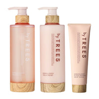 【送料無料】 バイツリーズ さらグロッシー シャンプー トリートメント セット 各450mL + スリークリペアヘアマスク 180g byTREES ヘアケア うるおい 補修成分 うねり 地肌 髪