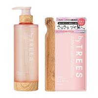 【送料無料】 バイツリーズ さらグロッシー シャンプー 450mL + 詰め替え 400mL セット byTREES ヘアケア うるおい 補修成分 うねり 地肌 髪