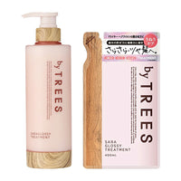 【送料無料】 バイツリーズ さらグロッシー トリートメント 450mL×1個 &詰替え 400mL×1個セット byTREES ヘアケア うるおい 補修成分 うねり 地肌 髪